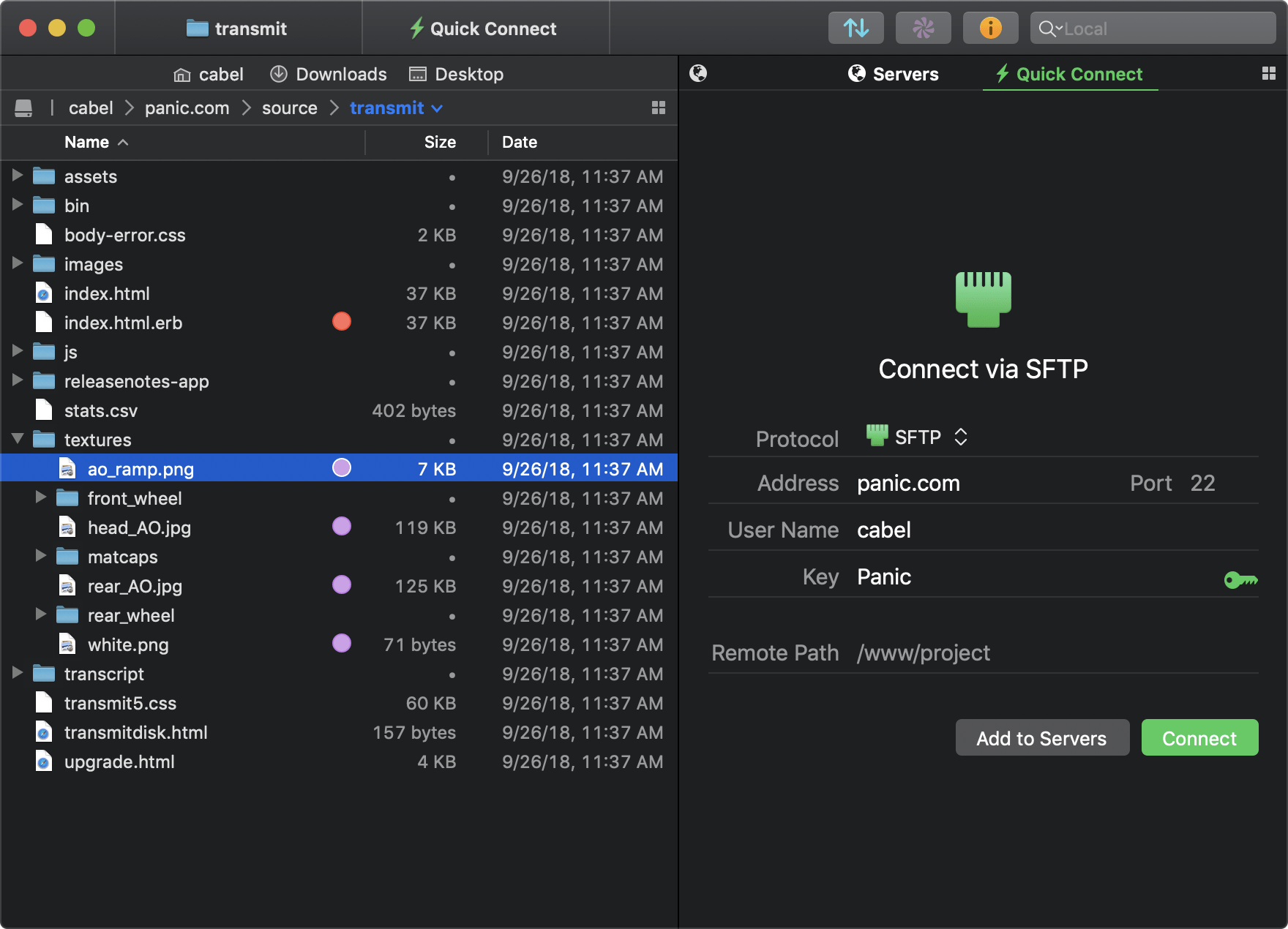 transmit ftp client for mac